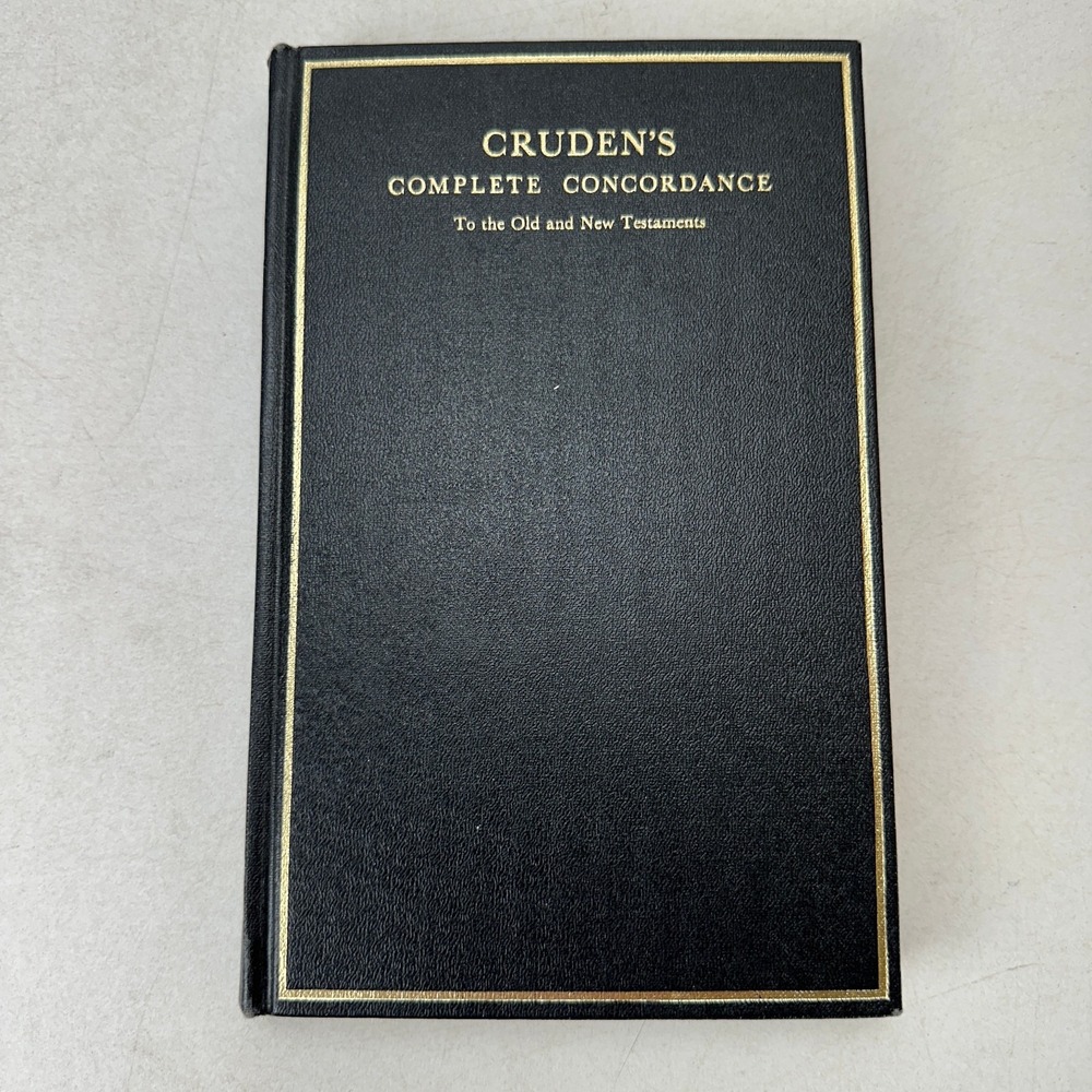 Cruden's Complete Concordance Old New Testament Bible Paper Edition Alexander